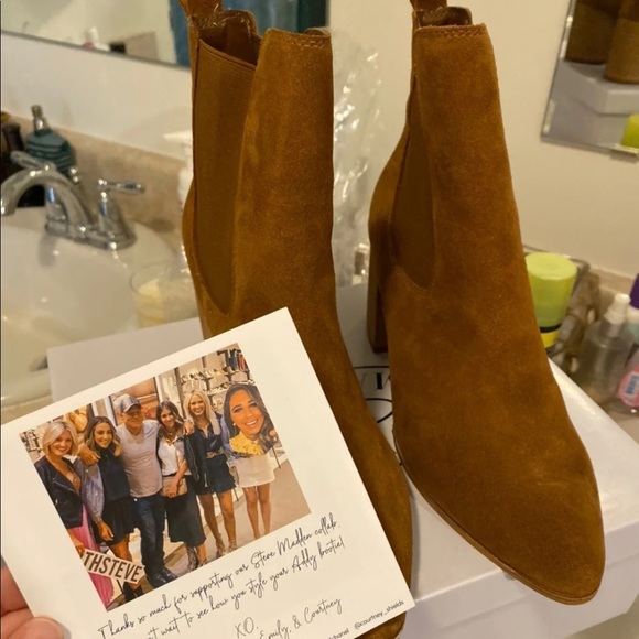 steve madden addy cognac suede